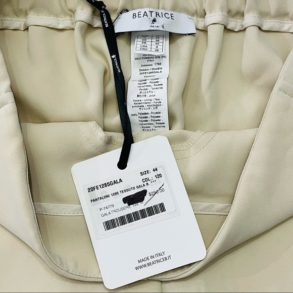 NWT! Beatrice b Gala Crean Trousers Size‎ 6 (44) - Picture 9 of 14